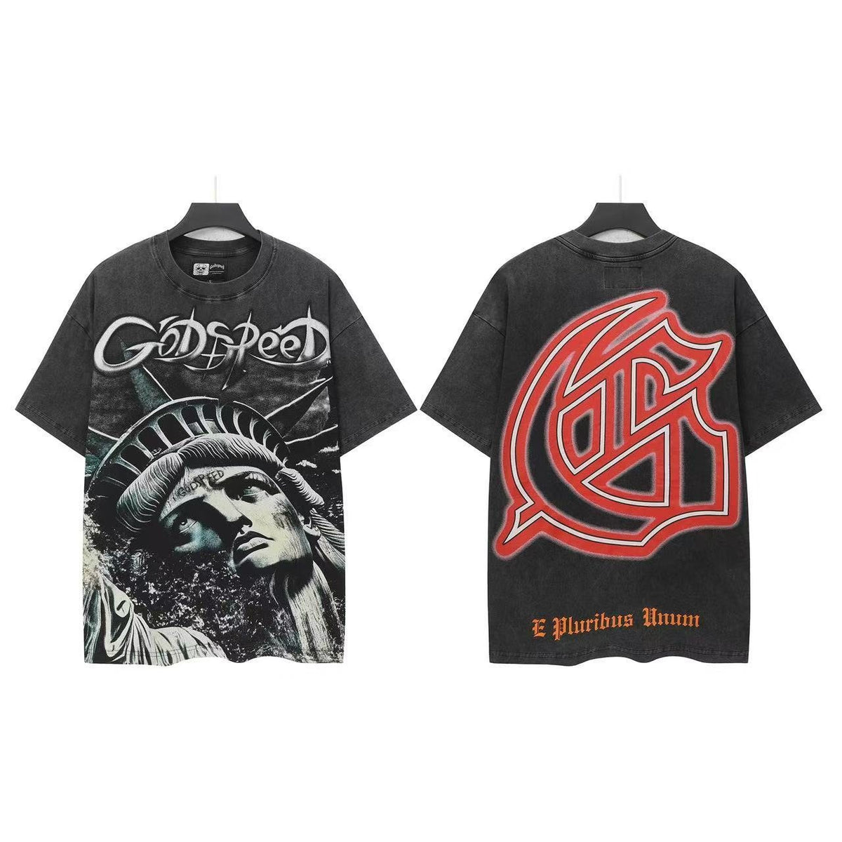 Godspeed Statue Graphic T-Shirt — front